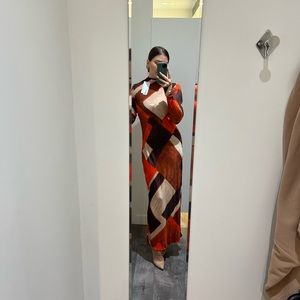 Zara Printed Dress Size Medium